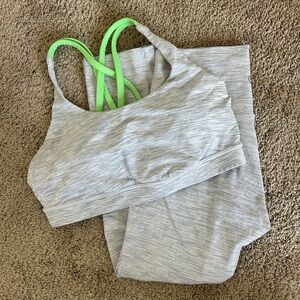 Lululemon Wee Are From Space Nimbus Battleship Workout Set